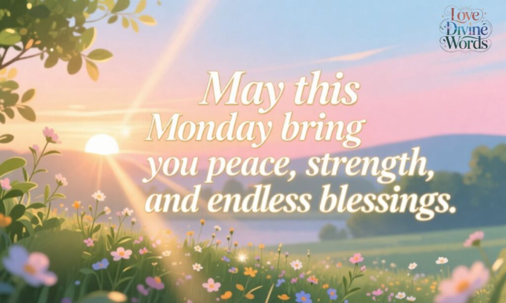 Good Morning Monday Blessings Images and Quotes