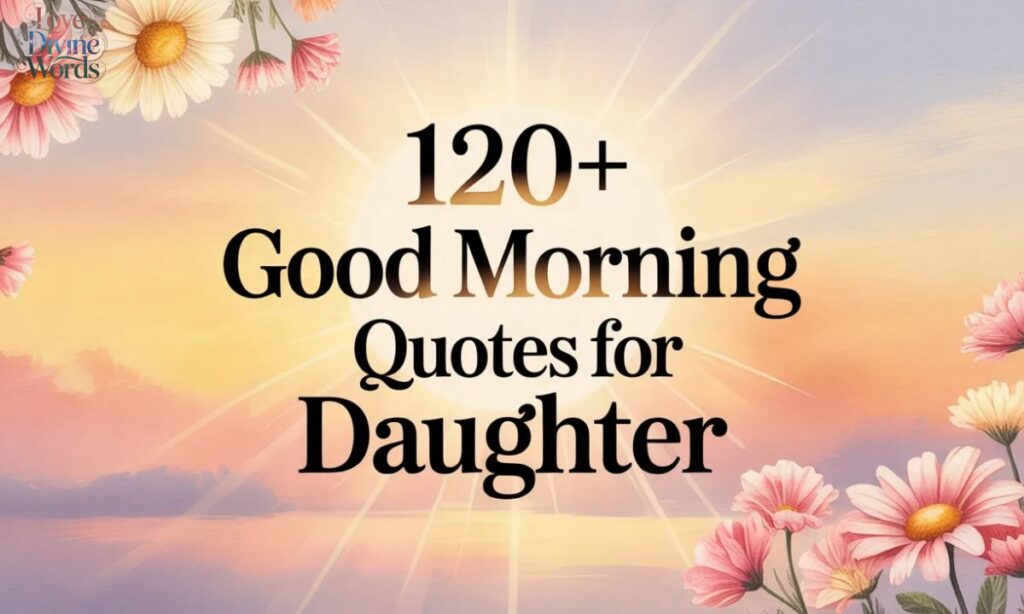 Good Morning Quotes for Daughter