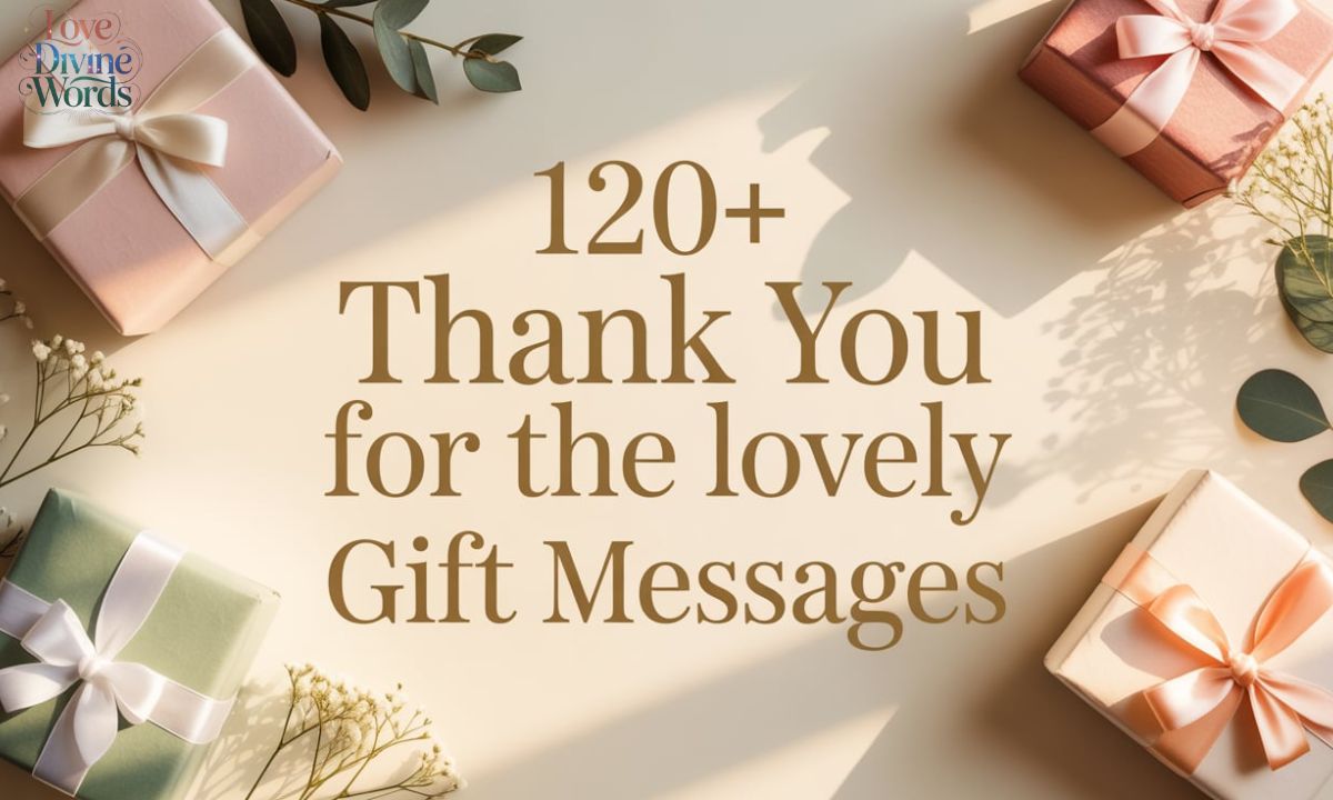 120+ Thank You For The Lovely Gift Messages
