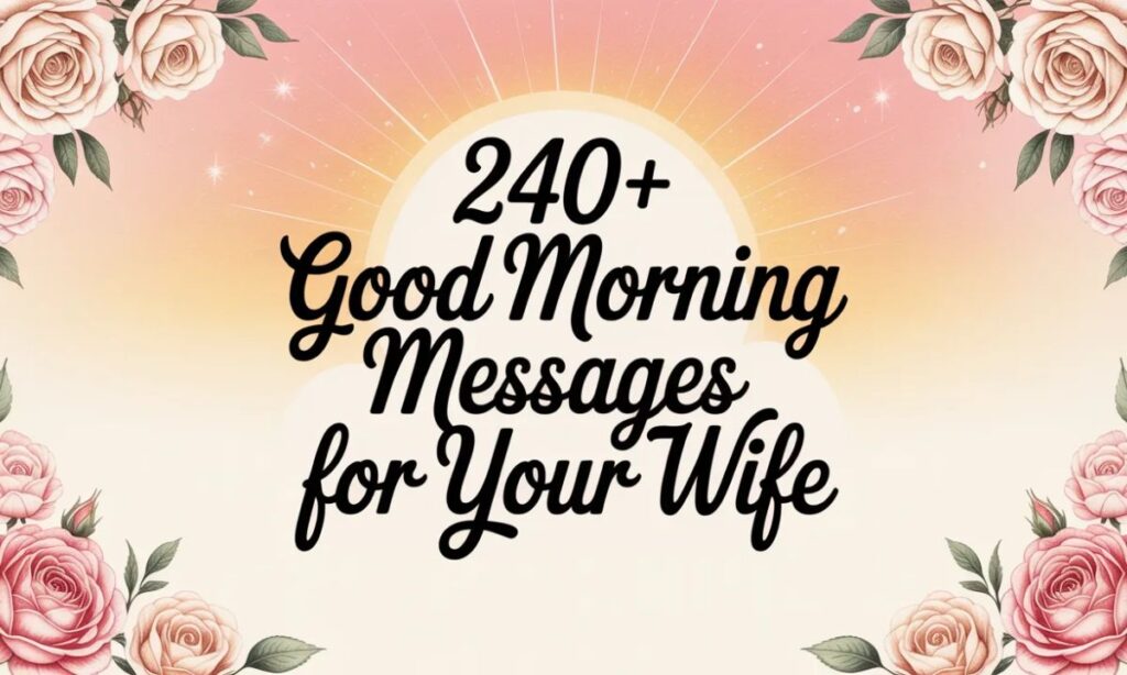 240+ Good Morning Messages for Your Wife