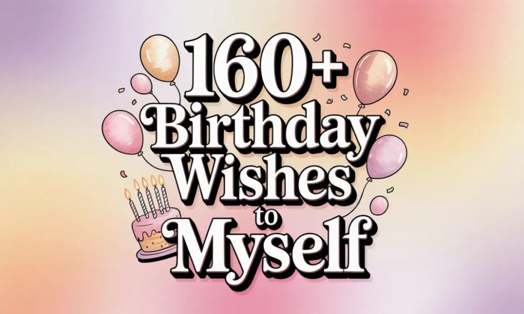 160+ Birthday Wishes to Myself
