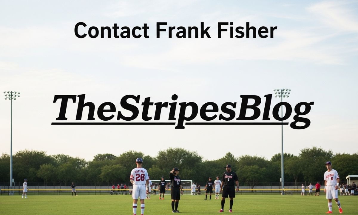 Contact Frank Fisher TheStripesBlog